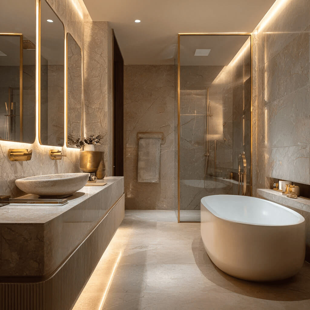 بازسازی سرویس بهداشتی لاکچری